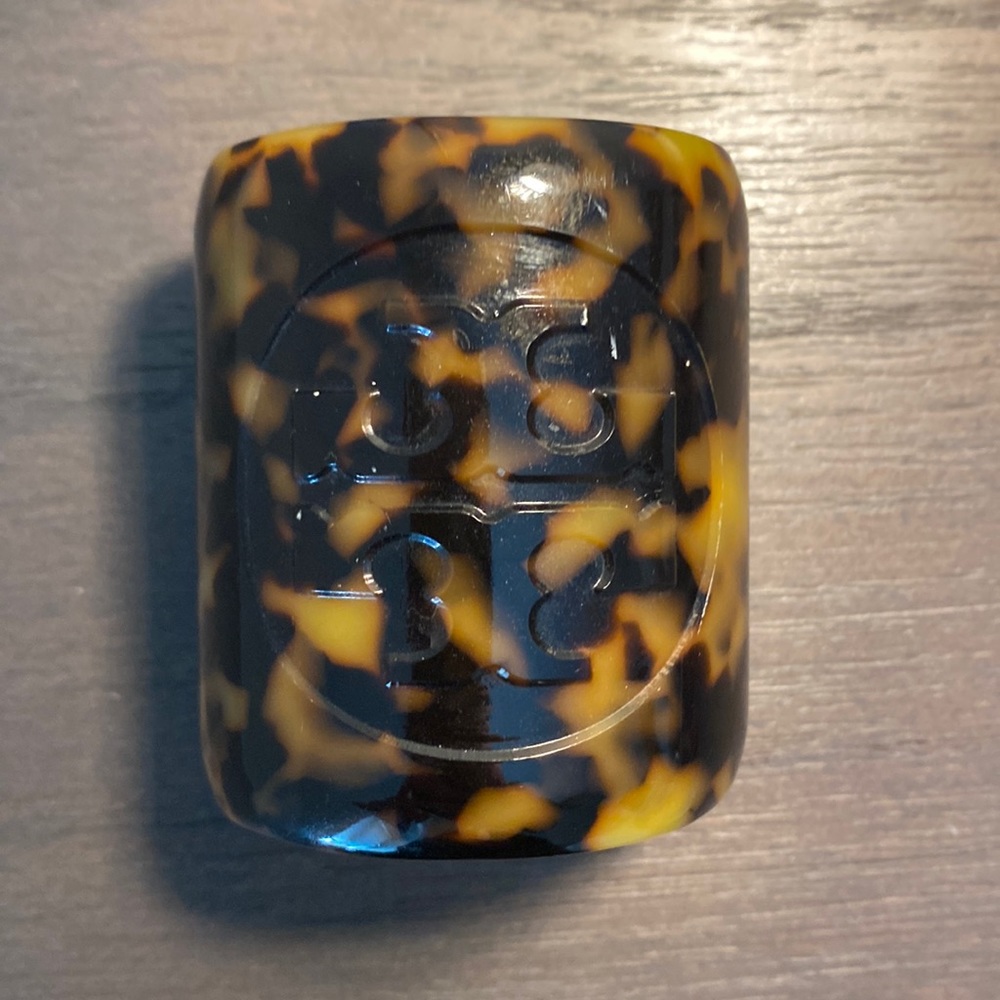 Tory Burch Resin Logo Cuff.